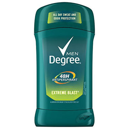 Picture of Degree Men Original Antiperspirant Deodorant 48-Hour Odor Protection Extreme Blast Mens Deodorant Stick 2.7 oz