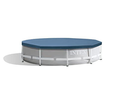 Picture of Intex Round Metal Frame Pool Cover, Blue, 10 ft
