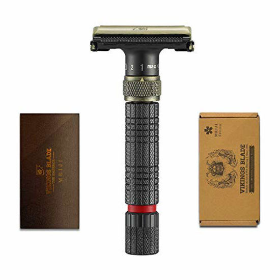 GetUSCart VIKINGS BLADE The Emperor 'MEIJI' Adjustable Safety Razor