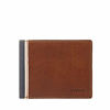 Picture of Fossil Men's Elgin Leather Bifold with Flip ID Wallet, Brown