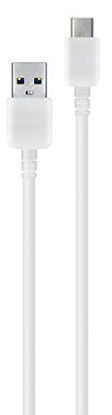 Picture of Samsung EP-DN930CWEGUS USB-C to USB-A Sync and Transfer Cable, 1 Meter, Retail Packaging, White