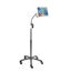 Picture of Gooseneck Floor Stand - CTA Heavy-Duty Height-Adjustable Rotating Tablet Stand for iPad 7th/ 8th/ 9th Gen 10.2, iPad Air 4, 12.9, iPad Pro, 11, iPad Pro, Surface Pro 4, Zebra & Other 7-13 Tablets