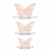 Picture of AIEX 24pcs 3D Butterfly Wall Stickers 3 Sizes Butterfly Wall Decals Room Wall Decoration for Bedroom Party Wedding Decors(Rose Gold)