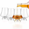 Picture of Luxbe - Bourbon Whisky Crystal Glass Snifter, Set of 4 - Narrow Rim Tasting Glasses - Handcrafted - Good for Cognac Brandy Scotch - 9-ounce/260ml