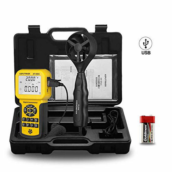 GetUSCart Pro HVAC Anemometer Handheld CFM Meter Wind Speed Meter with