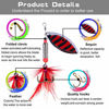 Picture of TOPFORT Fishing Lures, Fishing Spoon,Trout Lures, Bass Lures, Spinning Lures,Hard Metal Spinner Baits kit with Carry Bag