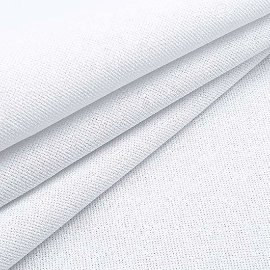 Picture of Caydo 60 by 39-Inch 18 Count Classic Reserve Aida Cloth Big Size White Cross Stitch Cloth Fabric