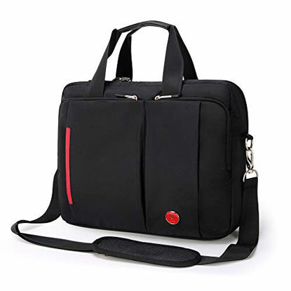 Picture of Omnpak Laptop Briefcase with Combination Lock, Anti Theft Business Office Bag,Satchel Bags for Men,Water-Repellent Gaming Computer Bag for Women Locking Notary Bag, Hippa Bag,Flight Bag