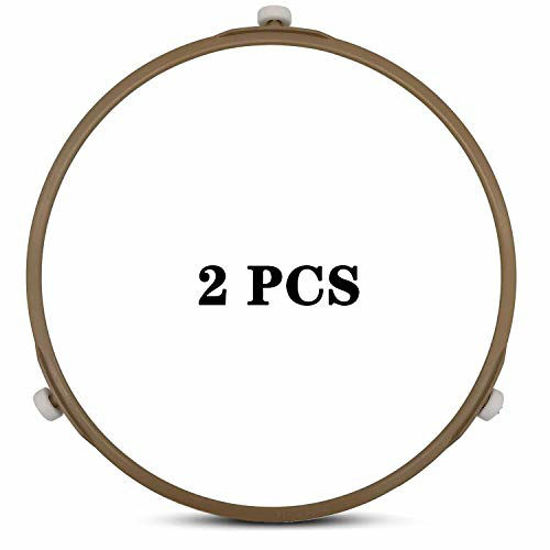 Picture of Microwave Turntable Ring,8.7 Inch Microwave Oven Tray Rotating Roller Support Ring Large Glass Plate Tray Wheel Ring(2 PCS)