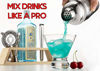 Picture of Mixology Bartender Kit with Stand | Bar Set Cocktail Shaker Set for Drink Mixing - Bar Tools: Martini Shaker, Jigger, Strainer, Bar Mixer Spoon, Tongs, Bottle Opener | Best Bar Set for the Home