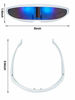 Picture of 4 Pairs Futuristic Narrow Cyclops Sunglasses Robot Space Costume Sunglasses Futuristic Color Mirrored Lens Sunglasses for Adults Kids (3 White 1 Black Frame)