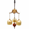 Picture of Banfeng 3 Bells Lucky Wind Chimes Feng Shui Wind Bell with S Hook for Good Luck Home Garden Hanging Decoration Gift