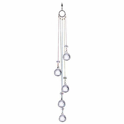 Picture of Crystals Ball Prisms Suncatcher Hanging Ornament Rainbow Maker for Home,Garden Decoration