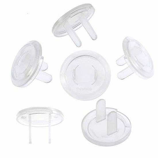 GetUSCart- PandaEar Outlet Plug Covers(52 Pack) Clear Child Proof  Electrical Protector Safety Caps with Adult Easy Release Concave Design