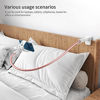 Picture of Gooseneck Phone Stand for Bed, SAIJI Lazy Bracket Cell Phone Holder Long Arm Clip Clamp Mount for Filming, Compatible with 4.0-6.5'' Mobile Cell Phone Stand Document Camera Nintendo Switch (Rose Gold)
