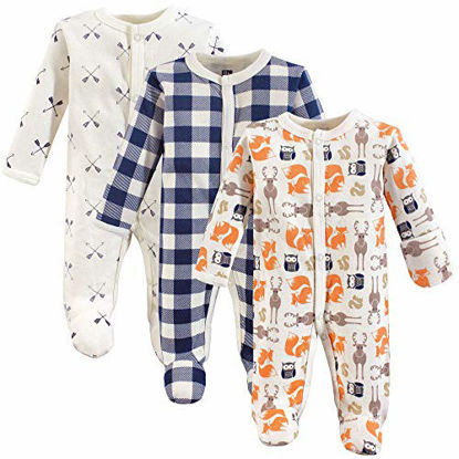 Picture of Hudson Baby Unisex Baby Cotton Preemie Sleep and Play, Forest
