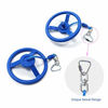 Picture of Rainbow Craft 3-PACK Ninja Wheel Obstacle for Kids - Swing Monkey Wheel for Ninja Warrior Obstacle Course for Kids Ninja Slackline Kits - Blue, Red&Yellow Color in Set
