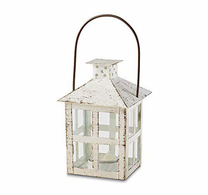 Picture of Kate Aspen White Candle Lantern, 6 Inch Decorative