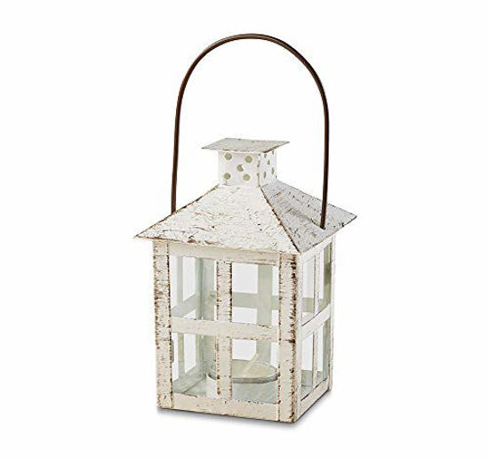 Picture of Kate Aspen White Candle Lantern, 6 Inch Decorative