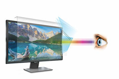 Picture of Anti Blue Light Screen filter for 21.5 Inches Desktop Monitor, Screen Filter size is 11.4" Height x19.4" Width, Blocks Excessive Harmful Blue Light, Reduce Eye Fatigue and Eye Strain
