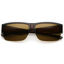 Picture of zeroUV - Large Wide Arms Semi Rimless Polarized Lens Rectangle Sunglasses 65mm (Brown/Brown)