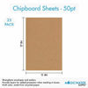 Picture of 25 Chipboard Sheets 11 x 17 inch - 50pt (Point) Heavy Weight Brown Kraft Cardboard for Scrapbooking & Picture Frame Backing (.050 Caliper Thick) Paper Board | MagicWater Supply