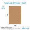 Picture of 25 Chipboard Sheets 11 x 17 inch - 50pt (Point) Heavy Weight Brown Kraft Cardboard for Scrapbooking & Picture Frame Backing (.050 Caliper Thick) Paper Board | MagicWater Supply