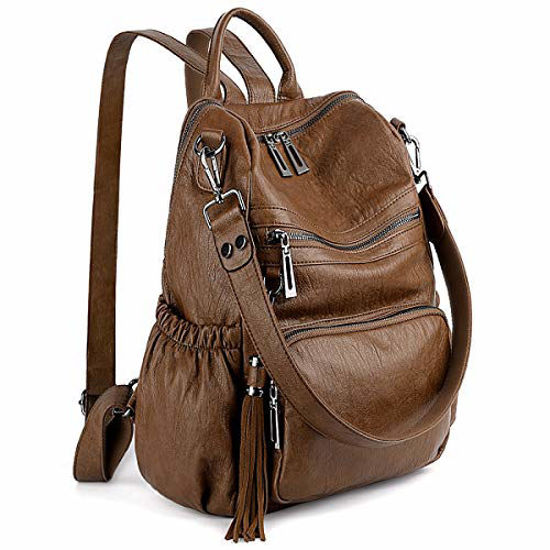 Women Backpack Purse Fashion Leather Designer Ladies Convertible Travel  College Shoulder Bags with Colorful Strap