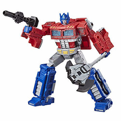 Picture of Transformers Generations War for Cybertron: Siege Voyager Class Wfc-S11 Optimus Prime Action Figure