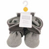 Picture of Hudson Baby Unisex Cozy Fleece Booties, Charcoal Heather Gray, 12-18 Months