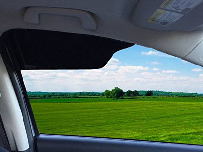 GetUSCart TuckVisor BLACKOUT Windshield Sunshade Best Sun Side Window Shade Visor Shades Sunshade Visors Extenders for Car Truck 2 Pack