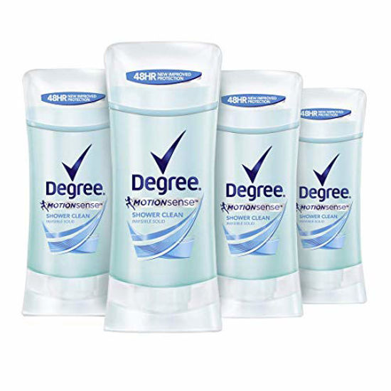Picture of Degree Antiperspirant Deodorant 48 Hour Advanced Protection Shower Clean Deodorant for Women 2.6 oz 4 Count
