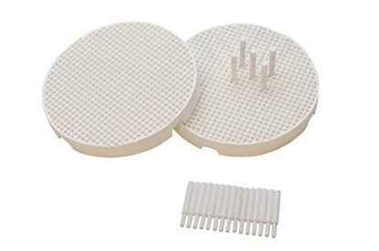 Picture of Set of 2 Mini Honeycomb Boards - Large Hole with 20 Ceramic 1.6 MM Pins Jewelry Making Repair Soldering Work Surface Tool