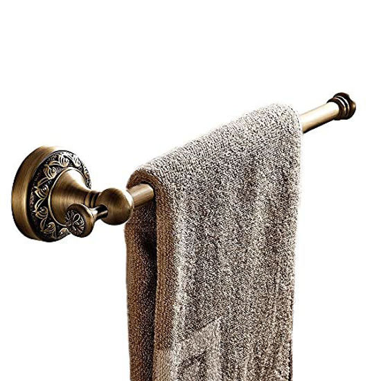 GetUSCart- Leyden Antique Brass Towel Ring, Bathroom Retro Bath Hand Towel  Holder Bar, Wall Mounted Open Towel Rail Rack Brushed Copper
