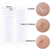 Picture of 3 Packs Ultra Invisible Double Sided Sticky Double Eyelid Tapes Stickers, Medical-use Adhesive Fiber, Instant Eyelid Lift Without Surgery Perfect for Heavy Saggy, Hooded, Droopy, Uneven, Mono-eyelids