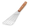 Picture of New Star Foodservice 43068 Wood Handle Fish Spatula, 6.5" Blade, Silver