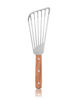 Picture of New Star Foodservice 43068 Wood Handle Fish Spatula, 6.5" Blade, Silver