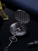 Picture of Mudder Smooth Antique Quartz Pocket Watch with Steel Chain (Black)
