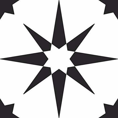 Picture of FloorPops FP2948 Altair Peel & Stick Floor Tile, n k, Black, 10 Square Feet