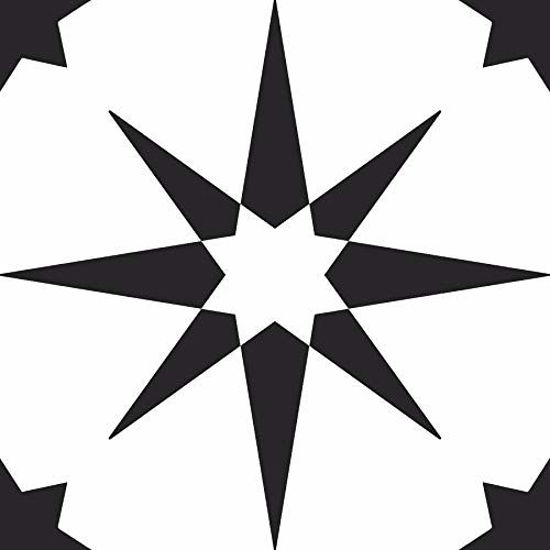 Picture of FloorPops FP2948 Altair Peel & Stick Floor Tile, n k, Black, 10 Square Feet