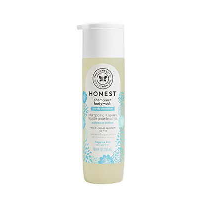 Picture of The Honest Company Purely Simple Fragrance-Free Shampoo + Body Wash | Tear-Free Baby Shampoo with Naturally Derived Ingredients | Sulfate- & Paraben-Free Baby Bath | 10 Fl Oz (Pack of 1)