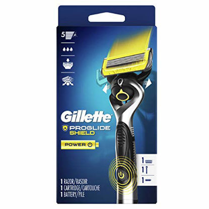 Picture of Gillette ProGlide Shield Power Men's Razor Handle + 1 Blade Refill