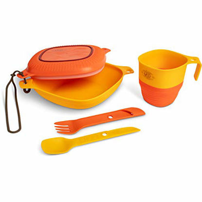 Picture of UCO 6-Piece Camping Mess Kit with Bowl, Plate, Camp Cup, and Switch Spork Utensil Set