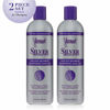 Picture of Jhirmack Silver Brightening Purple Shampoo and Conditioner Set for all types of silver, grey, and blonde hair