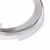 Picture of Fashewelry 5mm Aluminum Flat Wire Silver 6.56Ft x 5 Rolls Bendable Metal Craft Wire for Beading for Bezel Sculpting Armature Jewelry Making Gem Metal Wrap Total 32.8 Feet