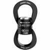 Picture of Swing Swivel 35kN Safest Rotational Device, Swing Spinner, Carabiner Swivel, Climbing Rope Swivels for Childrens Web Tree Swing Setting, Aerial Dance, Hanging Hammock by PROND (A - Black)
