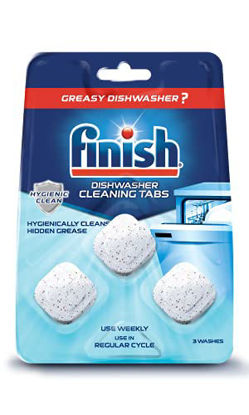 Picture of Finish In-Wash Dishwasher Cleaner: Clean Hidden Grease and Grime, 3 ct