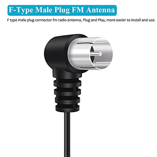 Bingfu Telescopic FM Antenna Magnetic Base For Pioneer Onkyo Yamaha Marantz FM Radio Antenna
