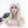 Picture of Akstore 28" 70cm Fashion Wigs Long Wavy Curly Hair Cosplay Wig & Wig Cap (Light Grey)
