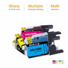 Picture of E-Z Ink (TM) Compatible Ink Cartridge Replacement for Brother LC61 LC-61 LC65 XL to use with MFC-J615W MFC-5895CW MFC-290C MFC-5490CN MFC-790CW MFC-J630W (8 Black, 4 Cyan, 4 Magenta, 4 Yellow) 20 Pack